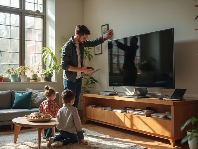 TV Stand Setup: How Should a TV Sit on a TV Stand?