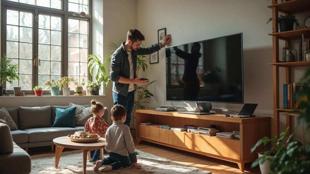 TV Stand Setup: How Should a TV Sit on a TV Stand?