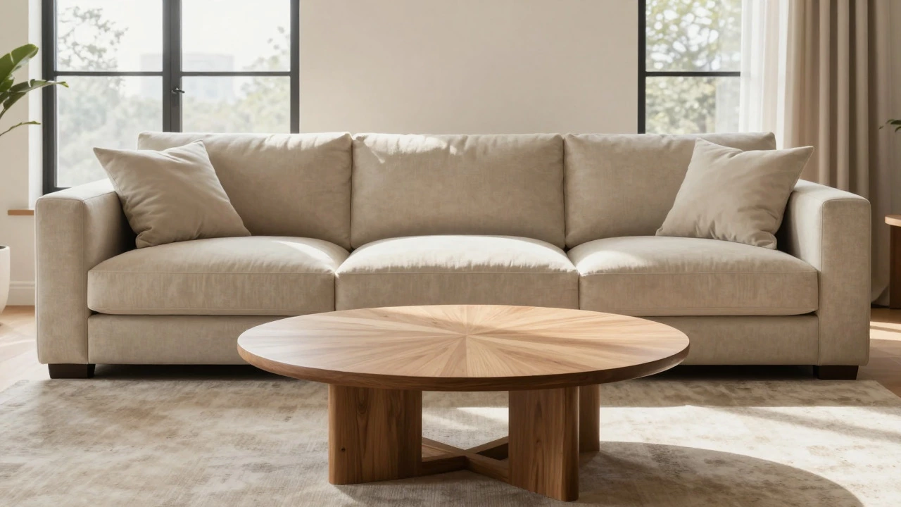 How Big Should a Round Coffee Table Be Compared to a Sofa? The Perfect Size Guide